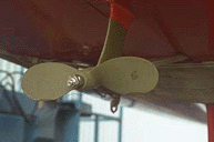 [Photo: Prop shaft exit]