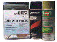 [Image: Three products used in repair]