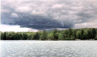 Photo: dark clouds overhead