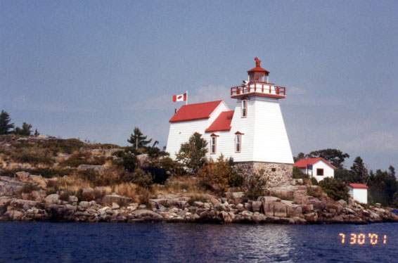 [Photo: Lighthouse at Pte. Au Baril.]