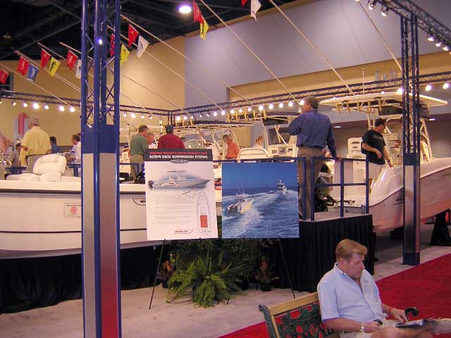 Photo: 2004 Miami International Boat Show display of Boston Whaler