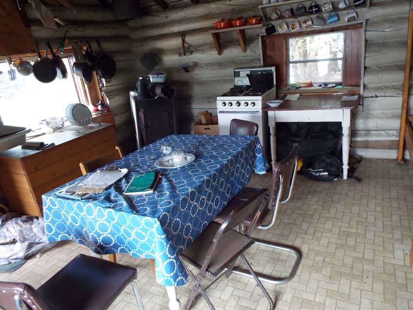 Image: Interior of cabin, Slate Islands, Lake Superior,  Ontario, Canada
