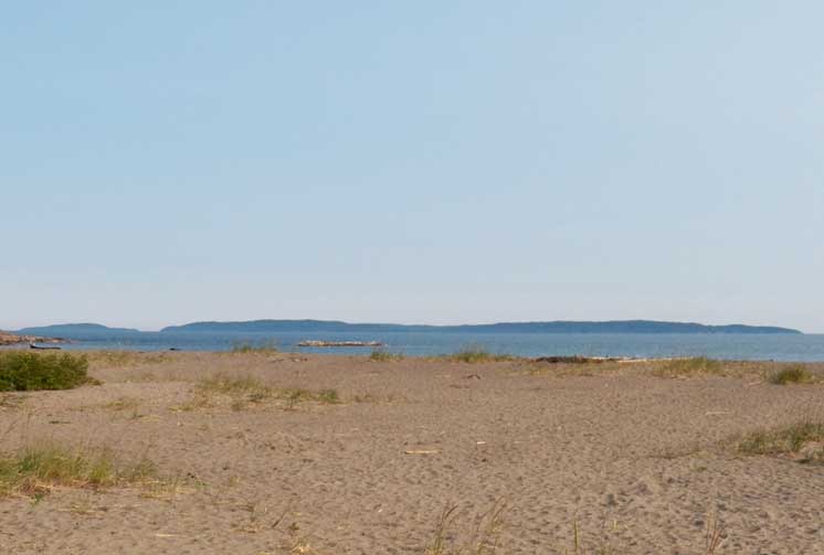Image: View of Slate Islands looking southward from mainland.
