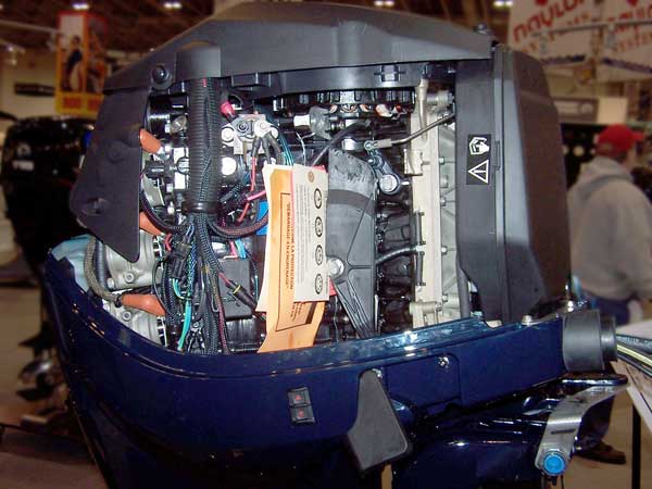 Photo: E-TEC 150 at Toronto Boat Show Exhibit