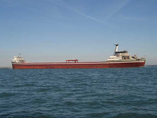 Photo: The beautiful EDWARD L. RYERSON underway on Lake Erie, November 2008
