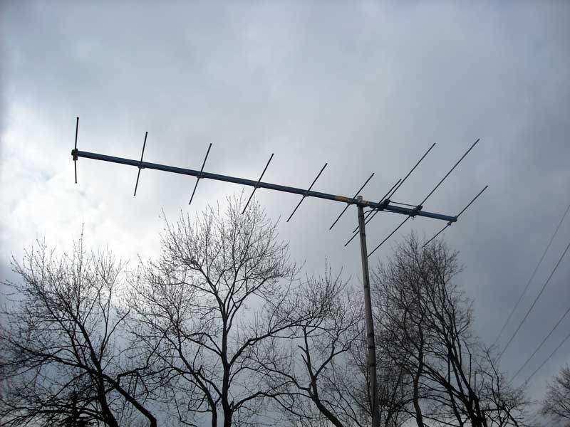 Photo: Ten element TV antenna