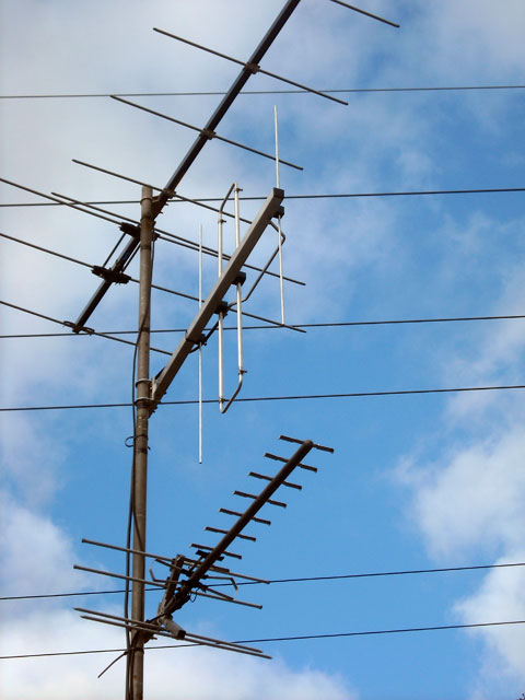 Photo: Antenna on mast.