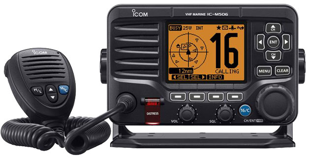 Photo of front panel of radio.