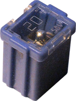 Low-profile Jcase 20-Ampere fuse