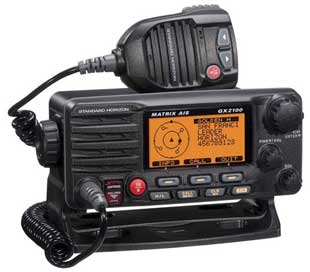 Image: New Standard-Horizon GX2100 VHF Marine Band radio with AIS receiver