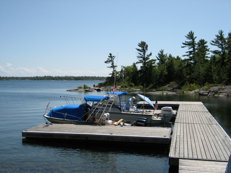 Photo: At the park dock on Wreck Island.