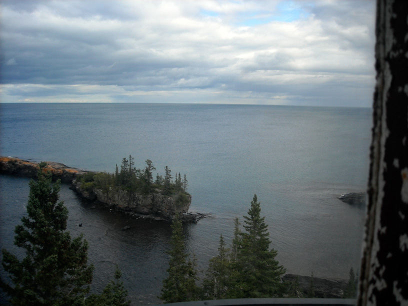 Photo: View of Lake Superior from the Rock Harbor Lighthouse,  Isle Royale.