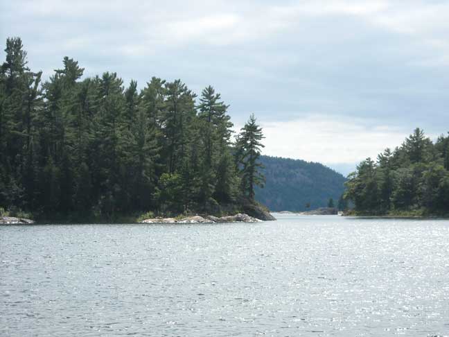 Photo: Narrows at head of Baie Fine.