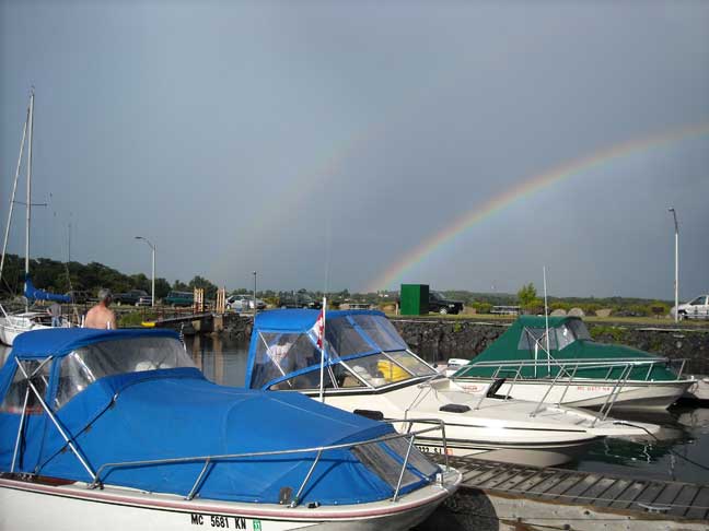 Photo: Double rainbow.