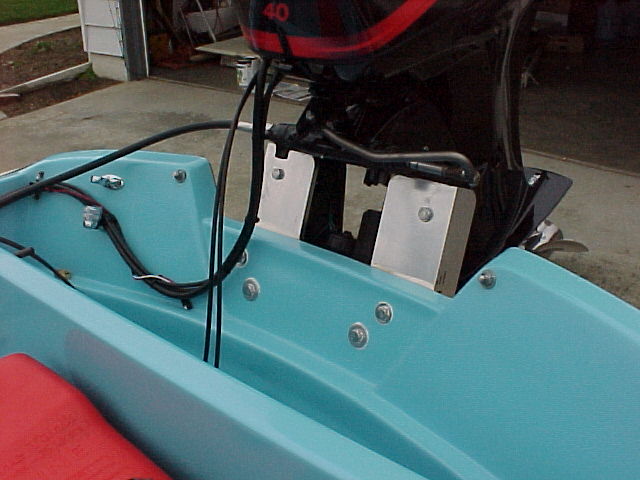 Photo: 1962 13-Sport on trailer; view of engine mounting from cockpit side