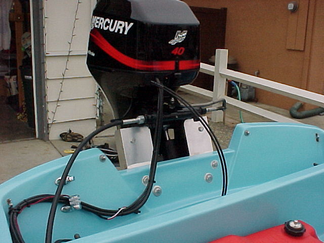 Photo: 1962 13-Sport on trailer; view of cable steering and other control cables